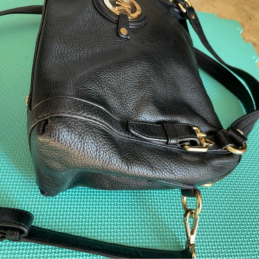 Michael Kors Black Stockard Medium Convertible Shoulder Bag - Picture 3 of 10